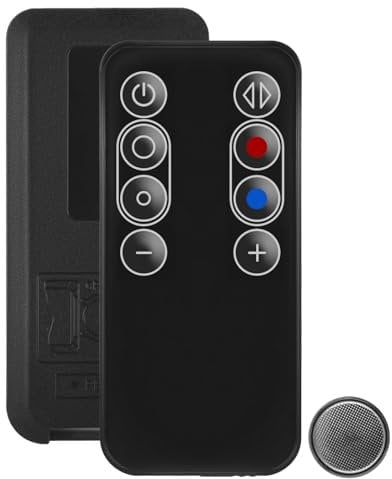 notiela Remote Control Compatible with Dyson AM04 AM05 Fan Remote with Battery for Dyson Remote Control Replacement Compatible with 922662-06, 922662-07, 922662-08 Hot + Cool Fan Heater