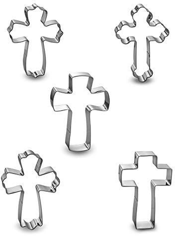 Cross Cookie Cutter Set-5 Pieces in Different Shapes Stainless Steel