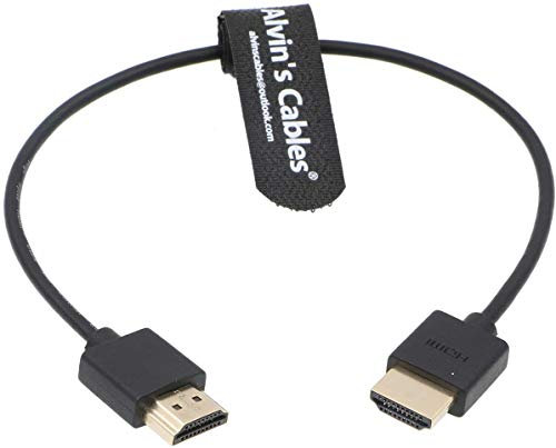 Alvin's Cables Câble Ethernet Z Cam E2 HDMI haute vitesse pour Atomos Shinobi Ninja V moniteur Portkeys BM5 droit à droit 30CM