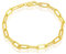 Alternating Polished and Rope Design Paperclip Link Chain 7+1” Bracelet | Silver/Gold Plated Sterling Silver Jewelry for Women or Teens, 7 Inch, Metal, unavailable