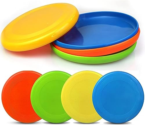 Sand Beach Toys, Jumbo 8 Flying Disc Toys For Kids Adults, Sport Yard Disc Toy For Outdoor Beach Accessories Backyard, Lawn, Park, Flying Ring Gift Set Boys Girls, Holiday Stocking Stuffer(8 PACK)