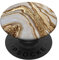 Abstraktes goldenes und weißes Harzdesign PopSockets Klebender PopGrip