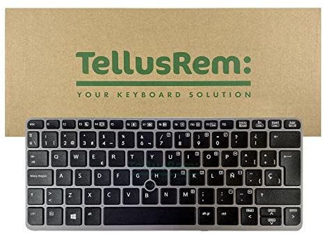 TellusRem Clavier de Remplacement Espagnol rétroéclairé pour HP 720 G1, 720 G2, 725 G1, 725 G2, 820 G1, 820 G2