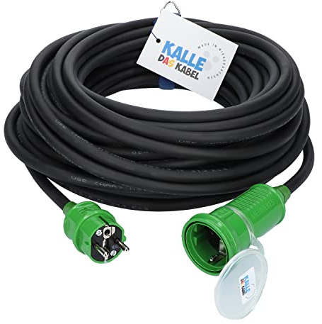 Verlängerungskabel Kalle Classic Colour 3G 2,5mm² grün 30 Meter
