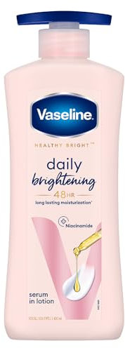 Vaseline Gesunde Helle, Tägliche Aufhellende Feuchtigkeitscreme, 400 ml, für Strahlende Haut, mit Vitamin B3, Sichtbar Strahlende Haut in 2 Wochen, Leicht, Nicht Klebrig, Nicht Ölig