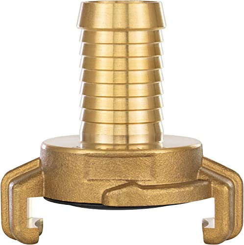 Poppstar raccordo rapido 3/4” in ottone (innesto rapido acqua 3/4 pollici con beccuccio per tubi flessibili di diametro interno 19mm)