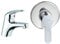 Paini MIA211 Rubinetto Miscelatore Bagno, Lavandino & GIADA 690 Rubinetto Miscelatore Monocomando per Doccia da Incasso, Bagno, Cromato, Design moderno, interamente prodotto e lavorato in Italia