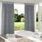 Clothink 2er Set Outdoor Vorhang Wetterfest Klettverschluss, Outdoorvorhänge Wasserdicht Outdoor Gardinen Sonnenschutz Sichtschutz für Balkon Pergola Terrasse Veranda (255x275cm, Grau)