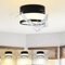 URing Deckenlampe Aufputz LED Deckenspot Aufbauspot - Shwarz IP65 Badezimmer Deckenleuchte Flach Dimmbar 12W 1320LM 3000K-6000K 230V Aufbauleuchte Spots Lampe für Flur Küche, Aluminium Rund, Ø11cm