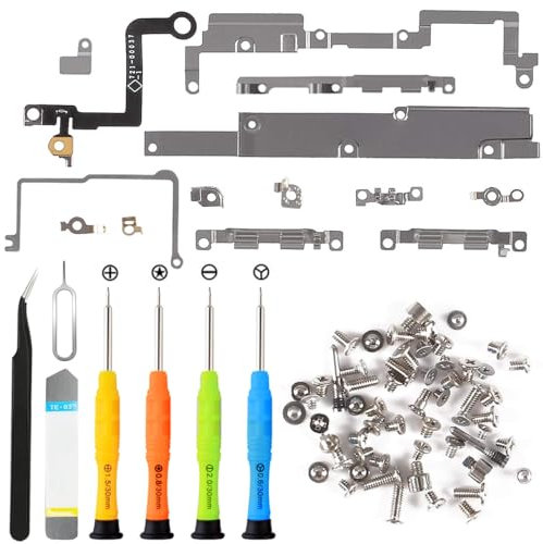 ZHUROUPU Internal Bracket Replacement Parts Metal Plate Cover Parts Bracket Repair Compatible with for iPhone X 5.8, Including Full Internal Screw Set, and Repair Tool Kit