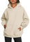 Trendy Queen Damen-Kapuzenpullover, übergroß, Fleece, langärmelig, Pullover, Herbst-Outfits mit Tasche, Beige, L