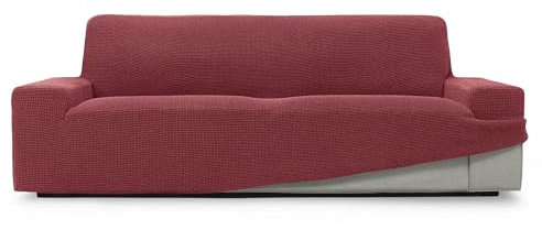 SOFASKINS® super elastischer überzug, Sofabezug 3 sitzer, atmungsaktiv, bequem und langlebig, Sofa überzug, Einfach anzubringen, Maße (180-230Cm), Farbe Dunkle Fuxie