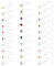 WillTen 30PCS 20G Piercing Nez Bioflex Plastique, 7mm Piercing Nez en L Forme avec Dimand Coloré, Transparentes Piercing Nez Retainer pour Femme Homme