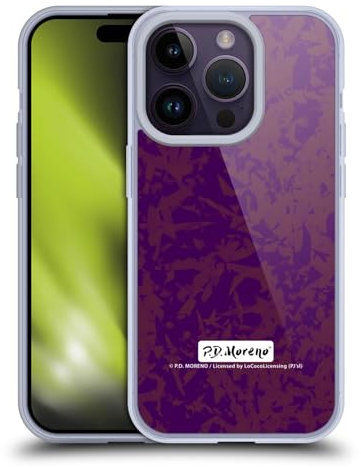 Head Case Designs Offizielle P.D. Moreno Violett Muster Softgelhülle Kompatibel Mit Apple iPhone 14 Pro Und Kompatibel Mit Magsafe Zubehör