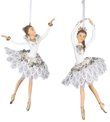 Goodwill Weihnachtshänger Ballerina Weiß H 16,5 cm Bitte BEACHTEN SIE den Preis pro Stück