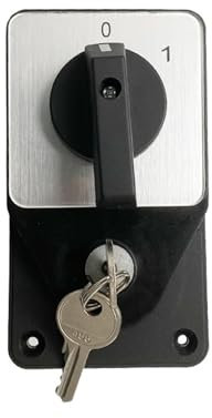 Interrupteurs rotatifs à cames Avec clé 63A 660V Circuit Sélecteur de moteur LW26-63/2 Deux pôles Contact argent YMW26-63 Interrupteur à came rotatif inverseur(01234)