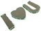 SEWACC 1 Satz Herzförmiger Saugblumenton Hochzeitsblumen Hochzeitsschmuck Blumengrüner Schlamm Autoschwämme Hochzeitsdekoration Hochzeit Blumenbasis Rosensauger DIY Schaum Green