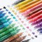 Ohuhu Glitzerstifte 24 Farben, Glitzer Filzstifte 0.7mm - Wasserbasis Glitzer Stifte für Mädchen Glitzer Basteln Karten basteln Album Scrapbooking Steine Keramik Glas Tassen Holz Zeichnung Färbung