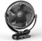 BIVBTP 12000mAh Clip on Fan Rechargeable, 8 Inch Car Fans with Sturdy Clamp & 4 Speeds Strong Airflow,6-30hrs Quiet Personal Fan for Stroller Golf Cart Office Desk Camping