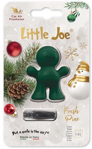 Little Joe Christmas Vent Clip Air Freshener – Holiday Fragrances, Long Lasting Freshness, Easy Install (Fresh Pine)