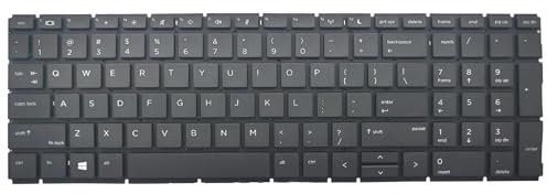 WWGTMC Replacement Keyboard for HP 450 G6 455R G6 Series Laptop US Layout Without Backlit Keyboard Key