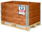 Garronda Holzaufsatzrahmen für Palette Aufbewahrungskiste aus Holz Palettenaufsatzrahmen Holzkiste (ohne Palette) Braun 3 Stück 120x80x20 cm GD-0096