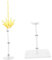 ERINGOGO 2st Laserenergie-Ornamente Effekte Für Actionfiguren Schaufensterpuppenständer Klarer Puppenständer Spielzeugständer Zum Zusammenbauen Mini-puppenhalterständer Yellow Plastik