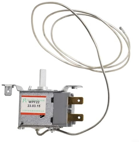 Solaughguy WPF22 - Controlador de temperatura, termostato de refrigerador, congelador, controlador de temperatura, 220-250 V, 2 pines, termostato de control de temperatura para refrigerador