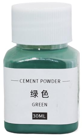 kivrimlarv Pigment de couleur pour ciment, teinture pour béton en poudre d'oxyde de fer, colorant teinté de 30 ml, pour usage artistique et décoratif, pour béton, argile, plâtre, citron vert, et plus