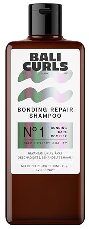 Bali Curls Bonding Repair Shampoo, 200 ml, Vegan | Gentle Daily Cleanse, Strengthens Weak Bonds, Deep Repair for Damaged Hair, Sulphate Free, Nourishing Moisture Care