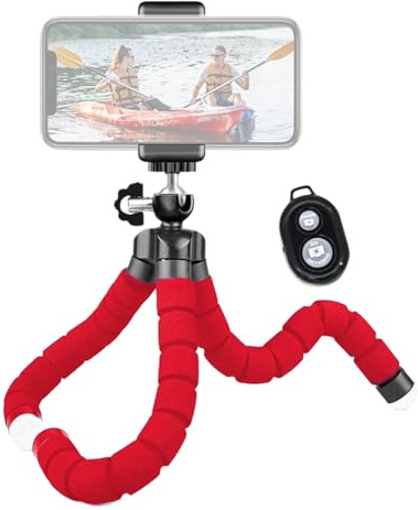Flexible Phone Tripod Stand - Adjustable Camera Tripod Holder, Flexible Tripod in Octopus Design, Vlogging Travel Selfie Gadget, Portable Camera Accessories, Universal Mobile Phone Holder for Outdoor