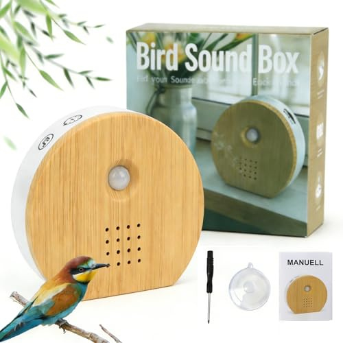 Vogelgezwitscher Bewegungsmelder Box,Vogelgezwitscher Vogelzwitschern,Naturgeräusche Box mit Timer,11 Vogelgesang,Zwitscherbox Vogelgezwitscher,Vogelgezwitscher Box für Toilette Spa und Entspannung