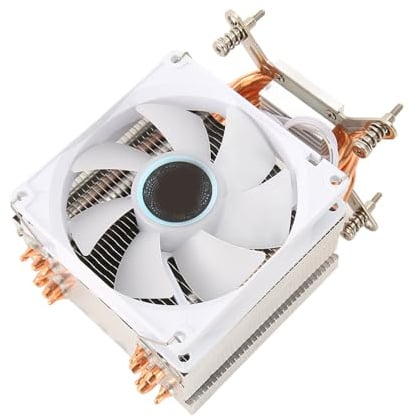 Picysa Raffreddatore CPU da 9 Cm Raffreddatore Ad Aria Silenzioso da 90 Mm con Effetti di Luce Colorati per Piattaforme 775 1150 1151 1155 Realizzate in Rame e Alluminio