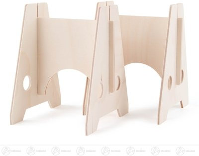 Rudolphs Schatzkiste Zubehör Schwibbogenuntersetzer, steckbar (2) Breite x Höhe x Tiefe 10 cmx12 cmx10 cm NEU Erzgebirge Schwibbogen Lichterbogen