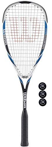 Wilson Hyper Hammer 120 Squashschläger + 3 Squashbälle