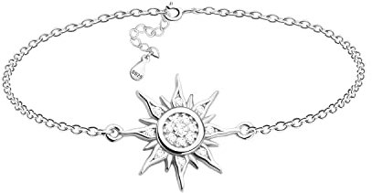 Sofia Milani - Damen Armband 925 Silber - mit Zirkonia Steinen - Stern Sonne Anhänger - 30219