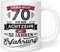 Geschenk zum 70. Geburtstag für Mann Frau | Ich bin nicht 70 | Geschenkideen Geburtstag 70 | Tasse 70 Jahre (Zum 70. Geburtstag) - Keramik 300ml