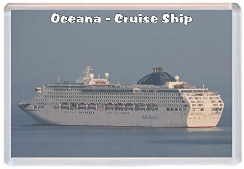 Oceana - Cruise Ship - Fridge Magnet 96 x 67 mm JUMBO SIZE