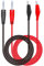 CABLEPELADO Cable de prueba medición, Cable de sonda multímetro, Cable de prueba de cocodrilo de pinza eléctrica, Cable prueba conectores banana, 30V 5A | Rojo/Negro | Longitud de 1 Metro