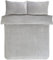 Sleepdown Bettwäsche-Set mit Kissenbezügen, Waffel-Fleece, warm und gemütlich, wendbar, weich, King-Size-Größe (220 x 230 cm), Polyester, Silber