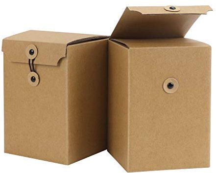 JIAHG Lot de 10 Boîtes d'Emballages Mug Tasse Boîte Carton Ondulé Kraft Épais Durable Boîte d'Emballage de Cadeaux Noël Nouvel an (11x11x16 CM)