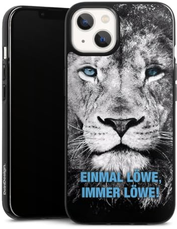 Silikon Hülle kompatibel mit Apple iPhone 13 Case schwarz Handyhülle TSV 1860 München Löwe Offizielles Lizenzprodukt