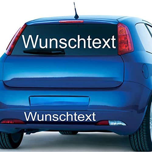 Wunschtext Auto Aufkleber Heckscheibe Tür Domain Gestalte Hier individuelle Heckscheibenaufkleber Schriftzüge Texte Zahlen Buchstaben