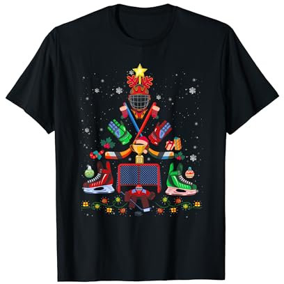 Eishockey Christbaumschmuck Xmas T-Shirt