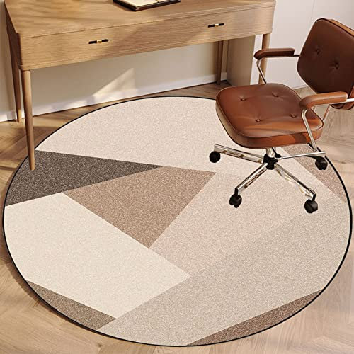 EYZO Tappeto Rotondo per Sedia a Rotelle, Tappeto Protettivo Salvapavimento, Tappetino per Sedia da Ufficio, Protezioni per Il Pavimento della Sedia Tappetino Antiscivolo Chairmat 100 cm