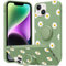 Yoedge Phone Case for iPhone 13 / 14 6.1, 360° Ring Holder Kickstand Support Magnetic Car Mount, Slim Silicone Soft TPU Shockproof Protection Matte Case for iPhone 14 for Women Girls, Daisy