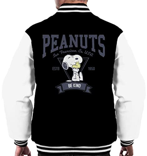 All+Every Peanuts Snoopy and Woodstock San Francisco Be Kind Men's Varsity Jacket