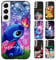 Personalisierte Handyhülle für Samsung Galaxy S22 5G Hülle 6,1,Anime Stitch Motiv Personalisiert Benutzerdefinierte Name Text Individuelle Case Weiche TPU Stoßfest Silikon Custom Schutzhülle
