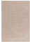 Kurzflor Teppich, Läufer, Wohnzimmer, Boho Geometrisch - Beige - 80cm x 150cm - Moderner Superweicher Teppich