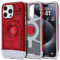Spigen Classic C1 MagFit Hülle Kompatibel mit iPhone 15 Pro Kompatibel mit MagSafe -Ruby